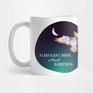 Owl in Starry Night Sky Mug